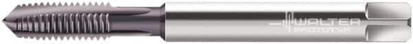 Walter-Prototyp - M8x1.25 Metric, 3 Flute, AlCrN Finish, Powdered Metal Spiral Point Tap - Plug Chamfer, Right Hand Thread, 90mm OAL, 18mm Thread Length, 8mm Shank Diam, 6HX Class of Fit, Series 2021763 - Exact Industrial Supply