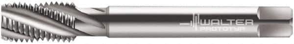Walter-Prototyp - 5/8-18 UNF 4 Flute 3B Modified Bottoming Spiral Flute Tap - Powdered Metal, Bright Finish, 100mm OAL, Right Hand Flute, Right Hand Thread, Series 234604 - USA Tool & Supply
