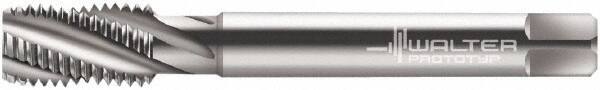 Walter-Prototyp - 1/2-20 UNF 4 Flute 3B Modified Bottoming Spiral Flute Tap - Powdered Metal, Bright Finish, 100mm OAL, Right Hand Flute, Right Hand Thread, Series 234604 - USA Tool & Supply
