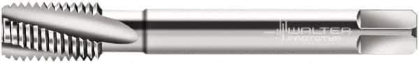 Walter-Prototyp - M16x2.00 Metric 4 Flute 6HX Modified Bottoming Spiral Flute Tap - Powdered Metal, Bright Finish, 110mm OAL, Right Hand Flute, Right Hand Thread, Series 20466 - USA Tool & Supply