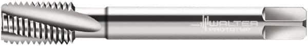 Walter-Prototyp - M8x1.00 Metric Fine 3 Flute 6HX Modified Bottoming Spiral Flute Tap - Powdered Metal, Bright Finish, 90mm OAL, Right Hand Flute, Right Hand Thread, Series 21466 - Exact Industrial Supply