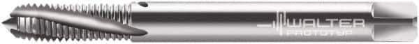 Walter-Prototyp - M6x1.00 Metric Special (MJ) 3 Flute 4H Modified Bottoming Spiral Flute Tap - Powdered Metal, Bright Finish, 80mm OAL, Right Hand Flute, Right Hand Thread, Series 2041014 - USA Tool & Supply