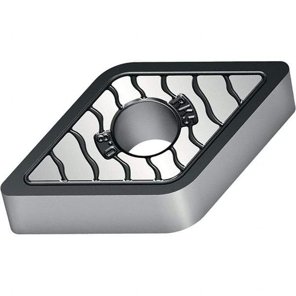 Walter - DNMA331 RK5 Grade WKK10S Carbide Turning Insert - TiCN/Al2O3/TiCN Finish, 55° Diamond, 3/8" Inscr Circle, 3/16" Thick, 1/64" Corner Radius - USA Tool & Supply