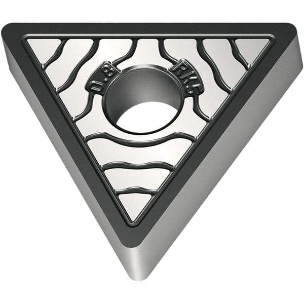 Walter - GIPY4.00-2.00 Grade IC804, 4mm Cutting Width, Carbide Grooving Insert - AlTiN Finish, 2mm Corner Radius - USA Tool & Supply