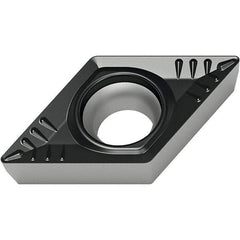Walter - DCMT21.51 RP4 Grade WPP20S Carbide Turning Insert - TiCN/Al2O3/TiN Finish, 55° Diamond, 1/4" Inscr Circle, 3/32" Thick, 1/64" Corner Radius - USA Tool & Supply