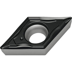 Walter - DCMT21.52 FP4 Grade WPP10S Carbide Turning Insert - TiCN/Al2O3/TiN Finish, 55° Diamond, 1/4" Inscr Circle, 3/32" Thick, 1/32" Corner Radius - USA Tool & Supply