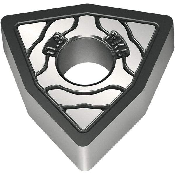Walter - WNMA332 RK5 Grade WKK10S Carbide Turning Insert - TiCN/Al2O3/TiCN Finish, 80° Trigon, 3/8" Inscr Circle, 3/16" Thick, 1/32" Corner Radius - USA Tool & Supply