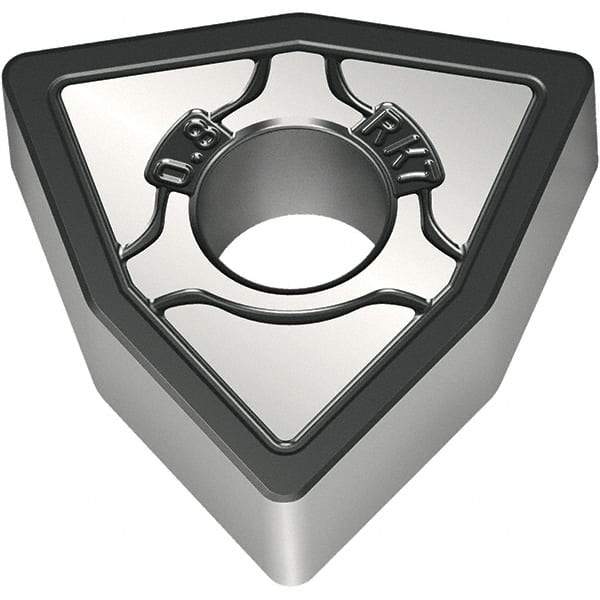 Walter - WNMA432 RK7 Grade WKK20S Carbide Turning Insert - TiCN/Al2O3/TiCN Finish, 80° Trigon, 1/2" Inscr Circle, 3/16" Thick, 1/32" Corner Radius - USA Tool & Supply