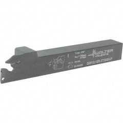 Walter - External Thread, 0.866" Max Depth of Cut, 4.9" OAL, Right Hand Indexable Grooving Cutoff Toolholder - 3/4" Shank Height x 3/4" Shank Width, SX-3.. Insert Style, G2012 Toolholder Style - USA Tool & Supply