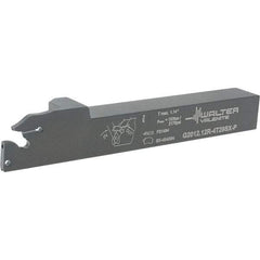 Walter - External Thread, 1.142" Max Depth of Cut, 4.9" OAL, Right Hand Indexable Grooving Cutoff Toolholder - 3/4" Shank Height x 3/4" Shank Width, SX-4.. Insert Style, G2012 Toolholder Style - USA Tool & Supply