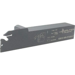 Walter - External Thread, 1.102" Max Depth of Cut, 4.9" OAL, Right Hand Indexable Grooving Cutoff Toolholder - 1" Shank Height x 1" Shank Width, SX-3.. Insert Style, G2012 Toolholder Style - USA Tool & Supply