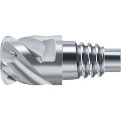 Walter-Prototyp - H2EC Carbide End Milling Tip Insert - TiAlN/TiAl Finish, 4 Flutes, 12mm Cutting Diam, 7.5mm Depth of Cut, 14.5mm Extension, 0.0591" Cnr Rad - USA Tool & Supply