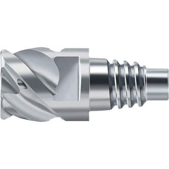 Walter-Prototyp - H2EC Carbide End Milling Tip Insert - TiAlN/TiAl Finish, 5 Flutes, 25mm Cutting Diam, 15mm Depth of Cut, 25.6mm Extension, 0.1575" Cnr Rad - USA Tool & Supply