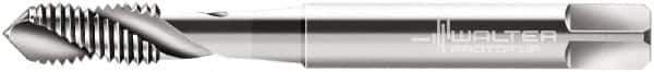 Walter-Prototyp - #10-32 UNF, 2 Flute, 35° Helix, Modified Bottoming Chamfer, Bright Finish, Cobalt Spiral Flute STI Tap - Right Hand Flute, 3.1496" OAL, 0.2362" Shank Diam, 0.3937" Thread Length, 3B Class of Fit, Series N235069 - Exact Industrial Supply