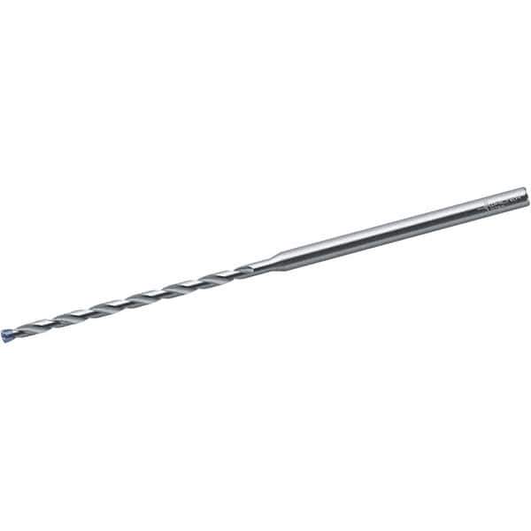 Walter-Titex - 3/32", 140° Point, Solid Carbide Micro Drill Bit - 87mm OAL, 47mm Flute Length, 3mm Shank Diam, Series A6689AMP - USA Tool & Supply