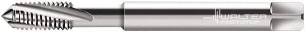 Walter-Prototyp - #10-24 UNC 3 Flute 3B Modified Bottoming Spiral Flute Tap - Powdered Metal, Bright Finish, 70mm OAL, Right Hand Flute, Right Hand Thread, Series 224164 - Exact Industrial Supply