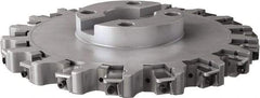 Seco - Shell Mount Connection, 0.63" Cutting Width, 3.4" Depth of Cut, 304.8mm Cutter Diam, 2-1/2" Hole Diam, 18 Tooth Indexable Slotting Cutter - R335.25 Toolholder, LNHQ 1707, XNHQ 1707 Insert, Right Hand Cutting Direction - USA Tool & Supply