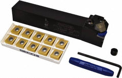 Seco - 11 Piece, CNMG Insert Style, PCLNL-16-4DJETL Toolholder Style, Indexable Turning Set - 1 Toolholder Included - USA Tool & Supply