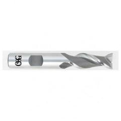 7/8 Dia. x 4-1/8 Overall Length 2-Flute Square End HSS-CO SE End Mill-Round Shank-Center Cutting-Uncoated - USA Tool & Supply