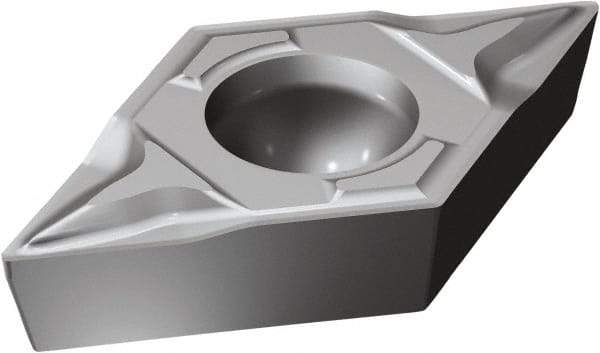Sandvik Coromant - DCMT32.52 PF Grade 5015 Carbide Turning Insert - Uncoated, 55° Diamond, 3/8" Inscr Circle, 5/32" Thick, 1/32" Corner Radius - USA Tool & Supply