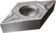 Sandvik Coromant - DCMT32.52 PF Grade 5015 Carbide Turning Insert - Uncoated, 55° Diamond, 3/8" Inscr Circle, 5/32" Thick, 1/32" Corner Radius - USA Tool & Supply
