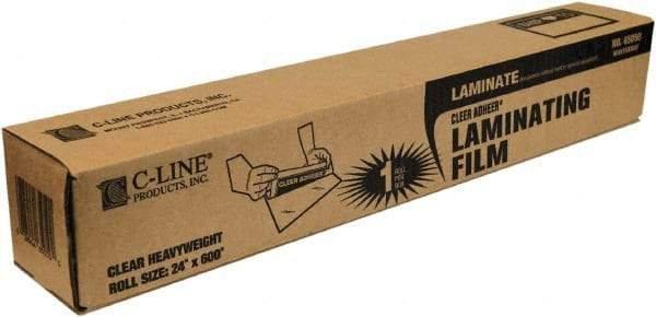 C-LINE - Self-Adhesive Laminating Film - 2 mil Thick x 24" Wide x 50' Long - USA Tool & Supply