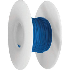 OK Industries - 30 AWG, 1 Strand, 304 m OAL, Copper Hook Up Wire - Blue Kynar Jacket - USA Tool & Supply