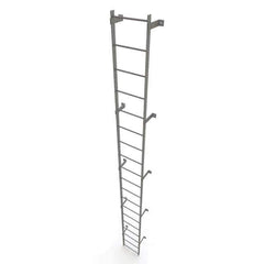 TRI-ARC - Rolling & Wall Mounted Ladders & Platforms Type: Fixed Ladder Style: Safety Cage - USA Tool & Supply