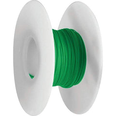 OK Industries - 30 AWG, 1 Strand, 30.4 m OAL, Copper Hook Up Wire - Green Kynar Jacket - USA Tool & Supply