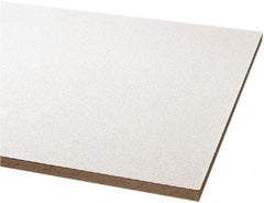 Armstrong World - 24" Long x 24" Wide, Wet-Formed Mineral Fiber Ceiling Tile - ASTM E1264 Specification, White - USA Tool & Supply
