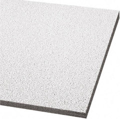 Armstrong World - 24" Long x 24" Wide, Wet-Formed Mineral Fiber Ceiling Tile - ASTM E1264 Specification, White - USA Tool & Supply