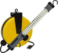 Value Collection - 120 Volt, 7 Watt, Electric, LED Portable Drop Light Work Light - 50' Cord, 1 Head, 500 Lumens, ABS - USA Tool & Supply