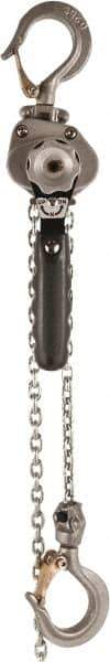 Jet - 550 Lb Lifting Capacity, 10' Lift Height, Lever Hoist - Made from Chain - USA Tool & Supply