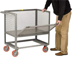 Little Giant - 2,000 Lb Capacity Steel Raised Deck Box Truck - Steel Deck, 30" OAW, 48" Platform Length x 20" Platform Height, Polyurethane Casters - USA Tool & Supply