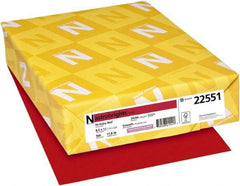 Neenah Paper - 8-1/2" x 11" Red Colored Copy Paper - Use with Laser Printers, Inkjet Printers, Copiers - USA Tool & Supply