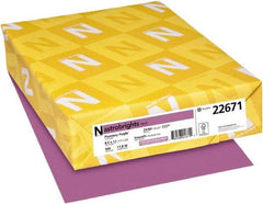 Neenah Paper - 8-1/2" x 11" Planetary Purple Colored Copy Paper - Use with Laser Printers, Copiers, Inkjet Printers - USA Tool & Supply