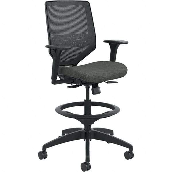 Hon - 53" High Mid Back Chair - 29-3/4" Wide x 28-3/4" Deep, Fabric Mesh Seat, Ink - USA Tool & Supply