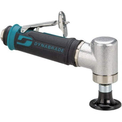 Dynabrade - 2" Max Disc, 25,000 RPM, Pneumatic Handheld Disc Sander - 23 CFM, 1/4" Inlet, 0.4 hp, 90 psi, Includes Wrench & Disc Sander - USA Tool & Supply