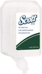 Scott - 1,000 mL Moisturizing Lotion - Comes in Dispenser Refill, Fresh Scent - USA Tool & Supply