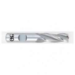 5/8 Dia. x 3-3/4 Overall Length 3-Flute Square End HSS-CO SE End Mill-Round Shank-Center Cutting-Uncoated - USA Tool & Supply