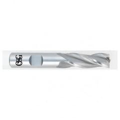 5/8 Dia. x 3-3/4 Overall Length 3-Flute Square End HSS-CO SE End Mill-Round Shank-Center Cutting-Uncoated - USA Tool & Supply