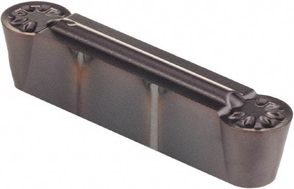 Kennametal - 0505R GUP Grade KCU25, 5.05mm Cutting Width Carbide Grooving Insert - Neutral, 2.52mm Corner Radius, AlTiN Finish - USA Tool & Supply