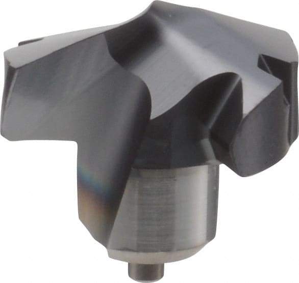 Kennametal - Series KenTIP, 13.89mm Diam Grade KCP15 140° Replaceable Drill Tip - Carbide, AlTiN Finish, Q Seat Size - USA Tool & Supply