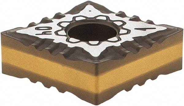 Iscar - CNMG431 F3P Grade IC8150 Carbide Turning Insert - TiCN/Al2O3 Finish, 80° Diamond, 1/2" Inscr Circle, 3/16" Thick, 1/64" Corner Radius - USA Tool & Supply