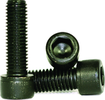 M16 - 2.00 x 70mm - Black Finish Heat Treated Alloy Steel - Cap Screws - Socket Head - USA Tool & Supply