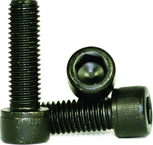 M20 - 2.50 x 130mm - Black Finish Heat Treated Alloy Steel - Cap Screws - Socket Head - USA Tool & Supply