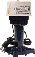 Little Giant Pumps - 1.2 Amp, 115 Volt, 1/30 hp, 1 Phase, Thermal Plastic Evaporative Cooler Pumps Machine Tool & Recirculating Pump - 9.3 GPM, 12 psi, 9" Overall Height, 4-1/2" Body Length, ABS Impeller, Open Fan Cooled Motor - USA Tool & Supply