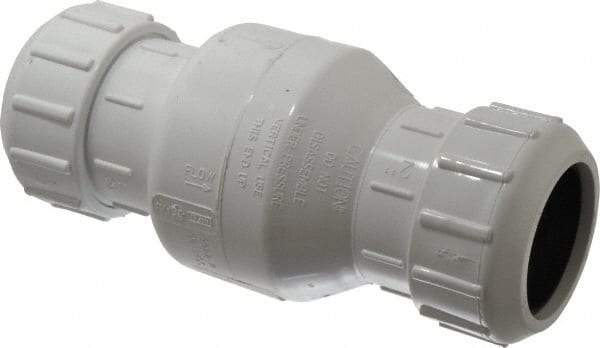 Little Giant Pumps - 2" PVC Check Valve - Inline, Compression - USA Tool & Supply
