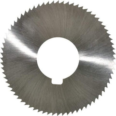 Value Collection - 2-3/4" Diam x 0.023" Blade Thickness x 1" Arbor Hole Diam, 72 Tooth Slitting and Slotting Saw - Arbor Connection, Right Hand, Uncoated, High Speed Steel, Concave Ground, Contains Keyway - USA Tool & Supply