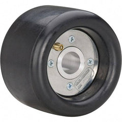 Dynabrade - 5" Wheel OD, 3-1/2" Wheel Width, 3,500 RPM, Aluminum, Pneumatic Wheel with Hub - 15-1/2" Long x 3-1/2" Wide, 1/2" Wheel Arbor Hole - USA Tool & Supply
